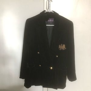 Deep velvet green vintage Ralph Lauren blazer